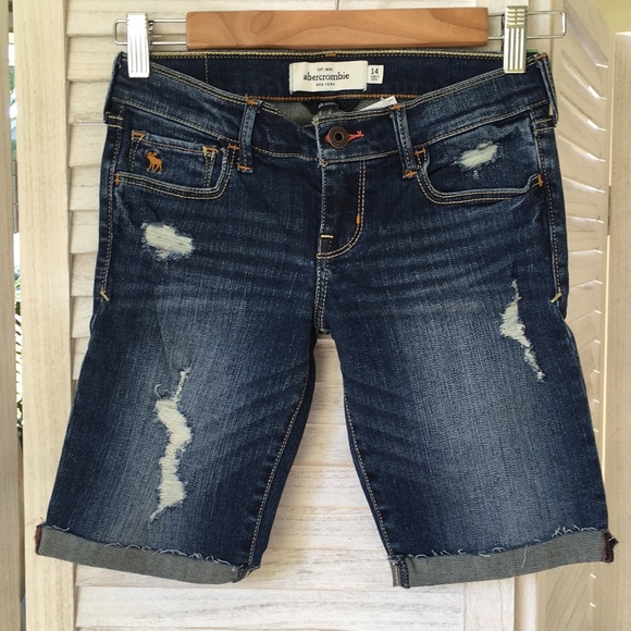 Abercrombie Jean Shorts NWT Size 00 (girls 14) - Picture 8 of 8